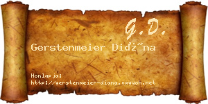 Gerstenmeier Diána névjegykártya